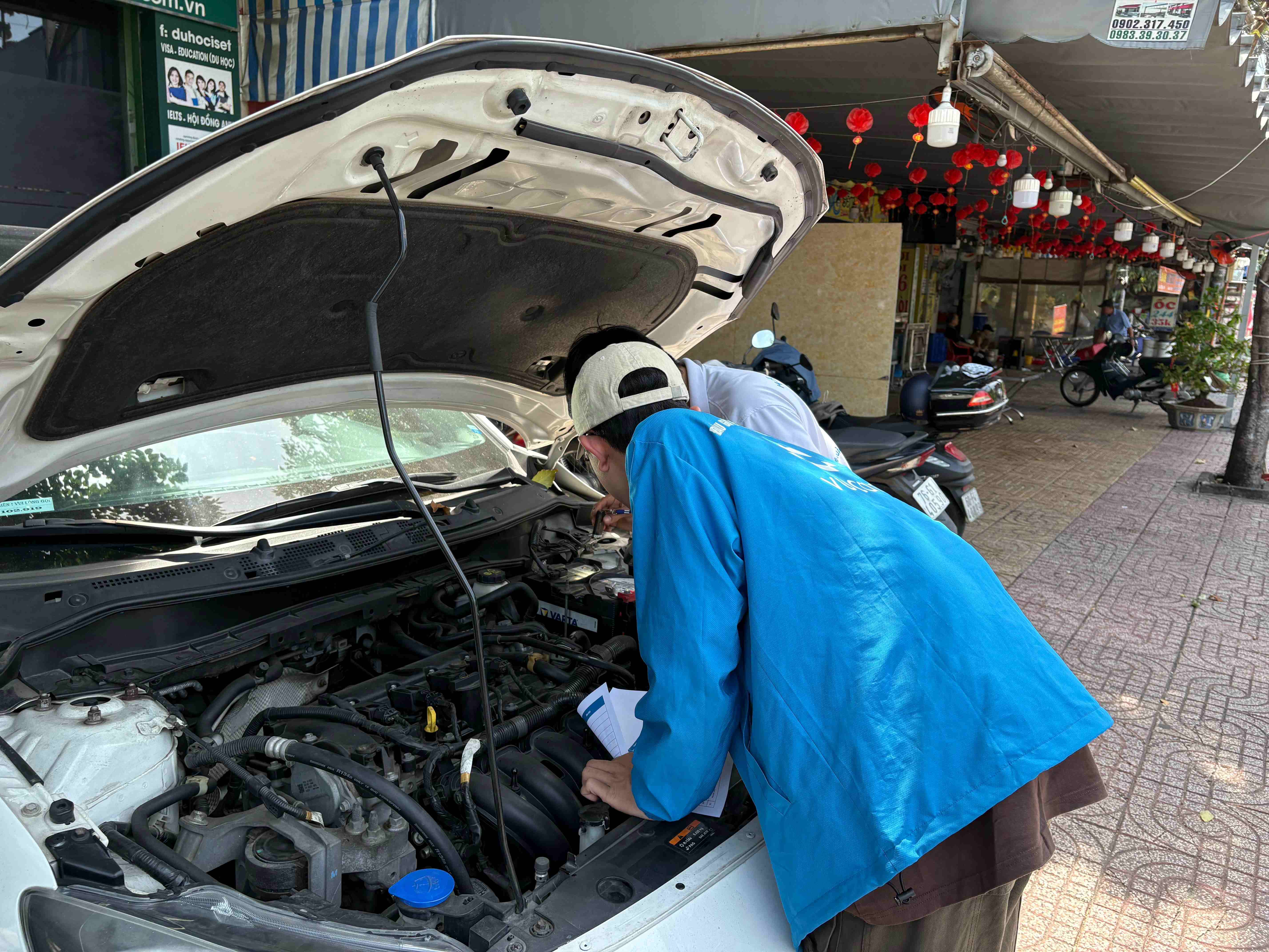 Quy trình kiểm định xe thực tế